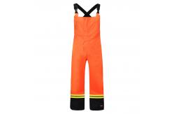 China Unisex HIVIS Work Clothes EN343 Reflective Bib Overalls For Offshore supplier