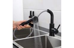 China Black Pull Out Sanitary Ware Faucet supplier