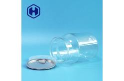 China Custom 510ml Clear PET Can For Nuts packing Easy Open And Bring supplier