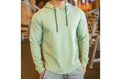 China Black Gray Long Sleeve Unisex Plain Hoodies Anti Pilling Pullover Sweatshirts supplier