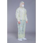 Yellow PP SMS SF Disposable Coveralls With Hood for sale