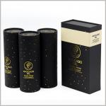 Custom Printed Paper Round Box With Lid Ideal For Wine Gifts And Craft Packaging for sale
