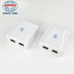 Double Port FTP Surface Mount Box CAT6 3U Gold Plating