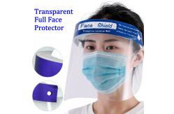 China Disposable Transparent Face Shield Anti   Saliva  Simple Buckle Design supplier