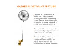 China Standard Adjustable Water Float Valve , Stainless Steel Floating Ball Valve supplier