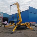 5 Ton 16.8m Spider Aerial Lift Narrow Space Heavy Lifting Crane Spider With Basket for sale