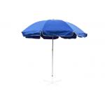 Sun Protect Retractable Beach Umbrella ,  Sun Shade Umbrella For Beach Two Layers for sale