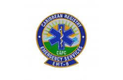 China Police Uniform Logo Patches 100% Embroidered Hook And Loop Hats Patch supplier