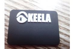 China Custom 3D Logo Rubber PVC Patches Garment Label For Clothing Mirco Injection supplier