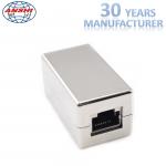 Shielded Rj45 Keystone Jack Cat5e Metal Straight Through Inline Coupler