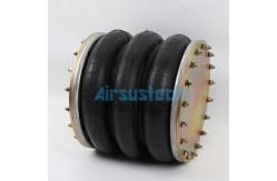 China New Firestone W01-358-7286 Air Spring With Flang Ring Triple Convoluted Bellows supplier