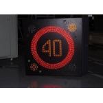 Road Flexible Digital Speed Limit Signs , Led Message Board Signs Lower Flashing Lantern for sale