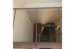 China AISI316 Stainless Steel Wire Rope Mesh Transparent Railing Infill Guardrail supplier