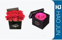 China Custom Cardboard Boxes With Lids / Handmade Florist Flower Storage Box supplier