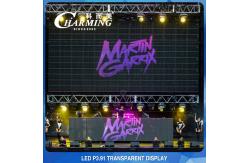 China ROHS 256x64 Transparent LED Video Wall Glass Screen Multiscene supplier
