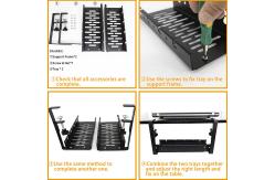 China Adjustable Under Desk Cable Management Tray with Hooks Customized ISO9001 Rohs CE supplier