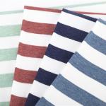 Durable Striped Textured Fabric , Combed 175cm Color Stripe Fabric for sale