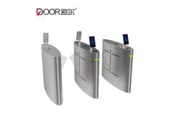 China Touchless Access Control Security Pedestrian Acrylic Wing Flap Barrier Gate For Liberary supplier