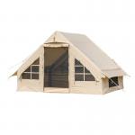 Outdoor Camping Inflatable House Tent Canvas or Oxford Family Part Tents for 3-4 Person for sale
