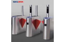 China Face Recognition Pedestrian Control Electronic Flap Barrier Gate/ Acrylic Counter Turnstiles supplier