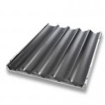 RK Bakeware China Foodservice NSF Durashield Coating 5 Channel Stackable Tablock Baguette Tray for sale