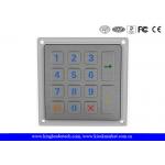 Silver 14 Keys Backlit Metal Keypad IP65 Waterproof Keypad 4x4 Datasheet for sale