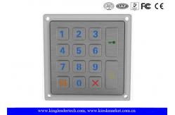 China Silver 14 Keys Backlit Metal Keypad IP65 Waterproof Keypad 4x4 Datasheet supplier