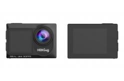 China Waterproof 16mp Action Camera Hd 1080p Wifi , IMX179 4k Action Dual Screen Camera supplier