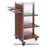 Garment  Rack with wooden shelvings for sale