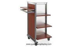 China Garment  Rack with wooden shelvings supplier