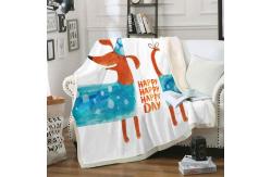 China Anti Pilling Flannel Plush Fleece Throw Blanket Anti Wrinkle Super Soft supplier