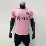Pink Durable Breathable Polyester Player Edition Jersey Logo Printing for sale