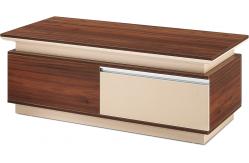 China 1.2 M Square Concrete Coffee Table Wooden Customized Size supplier