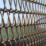 Decorative Ss304 Architectural Metal Mesh Spiral Weave Wires Conveyor Belt for sale
