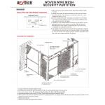 Roofed 3 Sides Wire Mesh Security Partitions Warehouse Cage Systems 20*10 *8