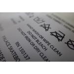 Flat Cutting Custom Screen Printing Nylon Care Labels For  Bags , Towels