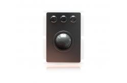 China Black Titanium Rugged Mechanical Trackball With 3 Mouse Buttons supplier
