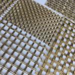 Antique Brass Ss 0.5mm Lock Crimp Wire Mesh For Interior Decoration for sale