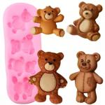 4-6 hrs Curing Time 30-40 min Working Time 10 Shore A Platinum Silicone Rubber for Bear Cookie Mold for sale