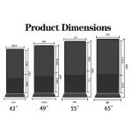 Floor Stand Indoor Android Video LCD Touch Display Digital Signage Totem