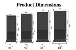 China Floor Stand Indoor Android Video LCD Touch Display Digital Signage Totem supplier
