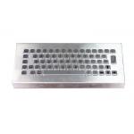 Waterproof Steel Industrial Desktop Keyboard 20mA For Workstation for sale