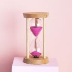 Classical Wooden Hourglass Sand Clock For Desktop / Bedroom for sale