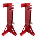 Three Stage Grain Bin Hydraulic Jacks Red Customized For Enamel Tank for sale