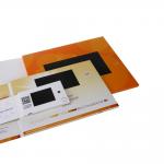 Softcover LCD Video Brochure Card digital Gold Blocking 512MB Memory OEM