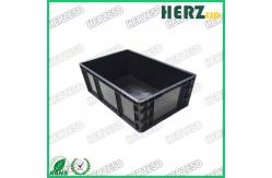 China ESD Black Plastic Bin Box Antistatic Storage Box supplier