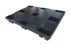 China Square Shape Black Plastic Pallets , Injection - Molded Plastic Export Pallets supplier