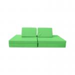 6pcs Foldable Foam Children'S Play Couch Sofa With 2 Triangle Pillows