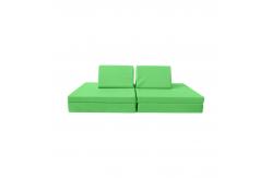 China 6pcs Foldable Foam Children'S Play Couch Sofa With 2 Triangle Pillows supplier