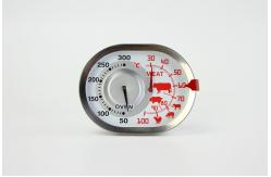 China Wide Screen Oval Shape Oven Temperature Gauge , Digital Baking Thermometer Simple Operation supplier